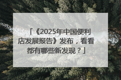 《2025年中国便利店发展报告》发布，看看都有哪些新发现？