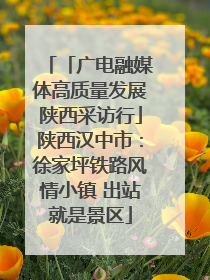 「广电融媒体高质量发展陕西采访行」陕西汉中市：徐家坪铁路风情小镇 出站就是景区