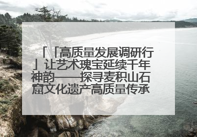 「高质量发展调研行」让艺术瑰宝延续千年神韵——探寻麦积山石窟文化遗产高质量传承保护的奥秘