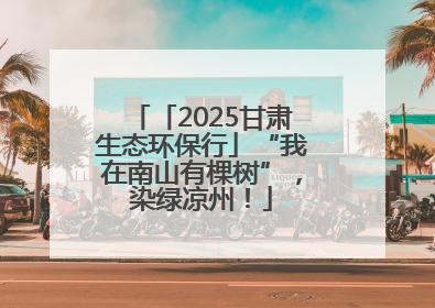 「2025甘肃生态环保行」“我在南山有棵树”，染绿凉州！