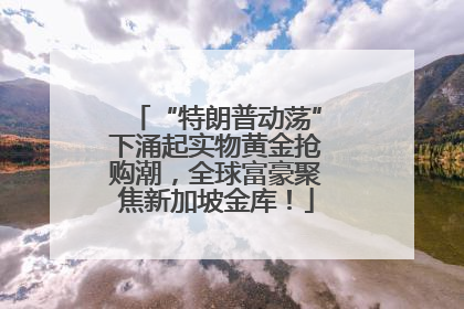 “特朗普动荡”下涌起实物黄金抢购潮，全球富豪聚焦新加坡金库！