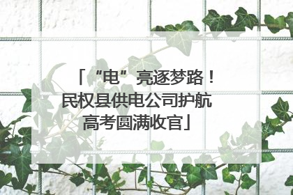 “电”亮逐梦路！民权县供电公司护航高考圆满收官