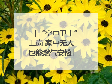 “空中卫士”上岗 家中无人也能燃气安检