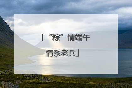 “粽”情端午 情系老兵