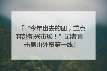 “今年出去的团，重点奔赴新兴市场！”记者直击昆山外贸第一线