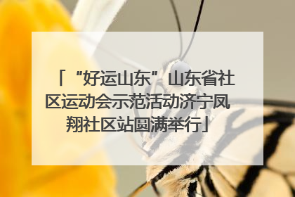 “好运山东”山东省社区运动会示范活动济宁凤翔社区站圆满举行
