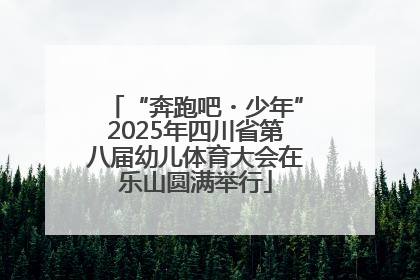 “奔跑吧・少年”2025年四川省第八届幼儿体育大会在乐山圆满举行