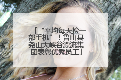 “平均每天捡一部手机”！鲁山县尧山大峡谷漂流集团表彰优秀员工