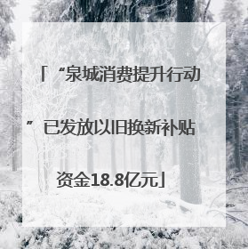 “泉城消费提升行动”已发放以旧换新补贴资金18.8亿元