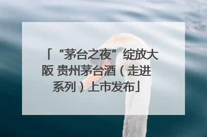 “茅台之夜”绽放大阪 贵州茅台酒（走进系列）上市发布