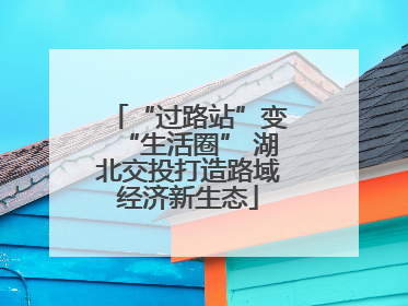 “过路站”变“生活圈” 湖北交投打造路域经济新生态