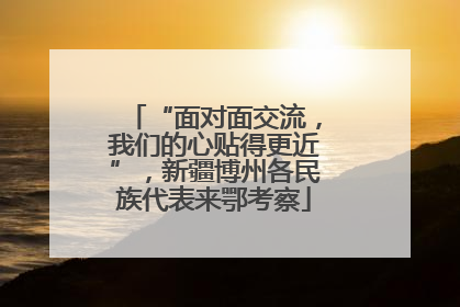 “面对面交流，我们的心贴得更近”，新疆博州各民族代表来鄂考察