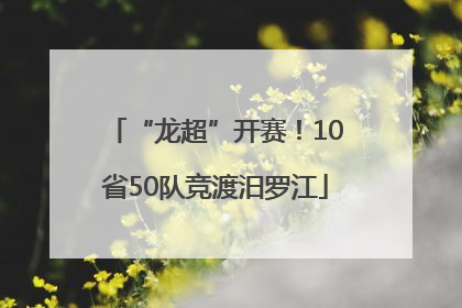 “龙超”开赛！10省50队竞渡汨罗江