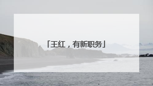 王红，有新职务