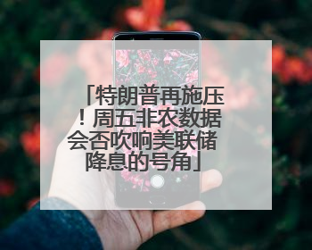 特朗普再施压！周五非农数据会否吹响美联储降息的号角