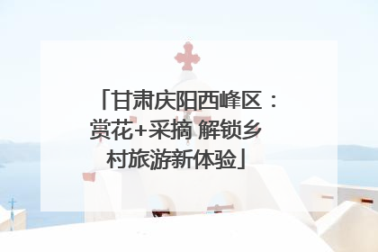 甘肃庆阳西峰区：赏花+采摘 解锁乡村旅游新体验