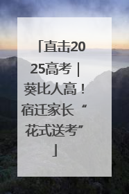 直击2025高考｜葵比人高！宿迁家长“花式送考”