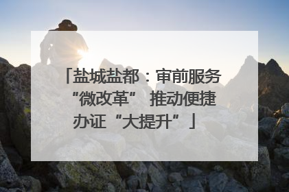 盐城盐都：审前服务“微改革” 推动便捷办证“大提升”