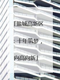 盐城高新区：十年筑梦，向高向新