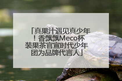 真果汁遇见真少年！香飘飘Meco杯装果茶官宣时代少年团为品牌代言人