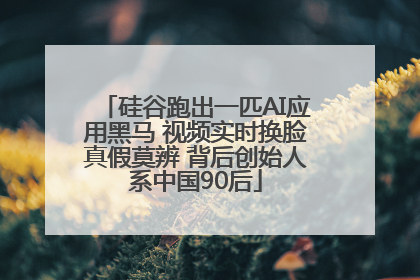 硅谷跑出一匹AI应用黑马 视频实时换脸真假莫辨 背后创始人系中国90后