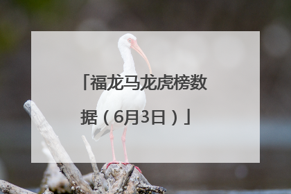 福龙马龙虎榜数据（6月3日）