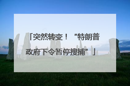 突然转变！“特朗普政府下令暂停搜捕”