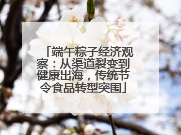 端午粽子经济观察：从渠道裂变到健康出海，传统节令食品转型突围