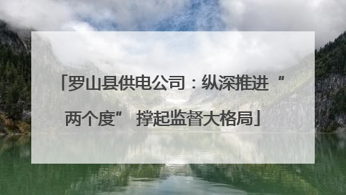 罗山县供电公司：纵深推进“两个度” 撑起监督大格局