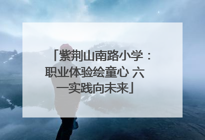 紫荆山南路小学：职业体验绘童心 六一实践向未来