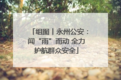 组图丨永州公安：闻“雨”而动 全力护航群众安全