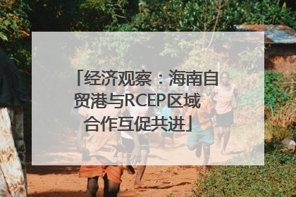 经济观察：海南自贸港与RCEP区域合作互促共进