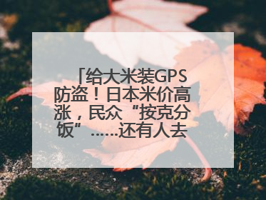 给大米装GPS防盗！日本米价高涨，民众“按克分饭”……还有人去韩国买米