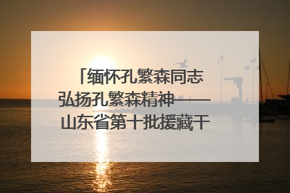 缅怀孔繁森同志 弘扬孔繁森精神——山东省第十批援藏干部人才清明节前到岗巴县开展党性教育