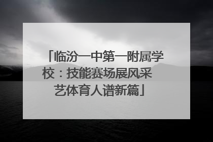 临汾一中第一附属学校：技能赛场展风采 艺体育人谱新篇
