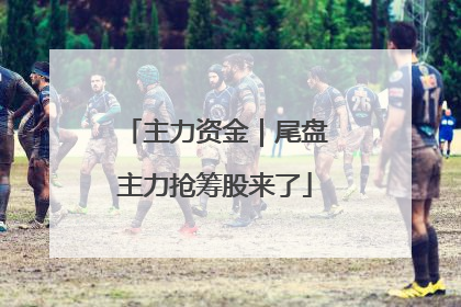 主力资金｜尾盘主力抢筹股来了