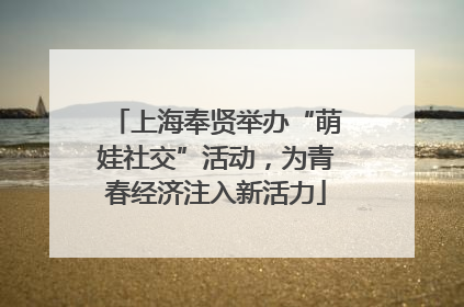 上海奉贤举办“萌娃社交”活动，为青春经济注入新活力