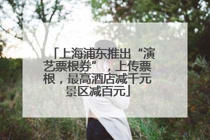 上海浦东推出“演艺票根券”，上传票根，最高酒店减千元景区减百元
