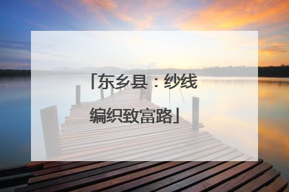 东乡县：纱线编织致富路
