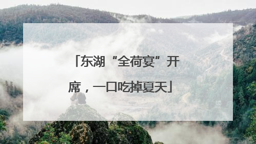 东湖“全荷宴”开席，一口吃掉夏天