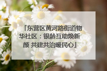 东营区黄河路街道物华社区：银龄互助焕新颜 共建共治暖民心