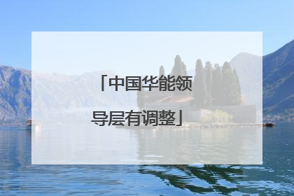中国华能领导层有调整
