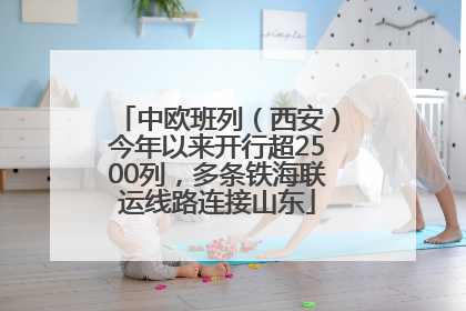 中欧班列（西安）今年以来开行超2500列，多条铁海联运线路连接山东