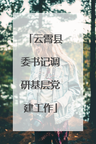 云霄县委书记调研基层党建工作