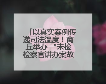 以真实案例传递司法温度！商丘举办 “未检检察官讲办案故事” 检察开放日活动