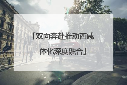 双向奔赴推动西咸一体化深度融合