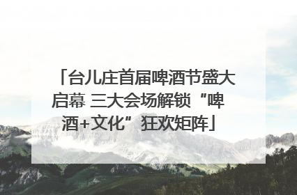 台儿庄首届啤酒节盛大启幕 三大会场解锁“啤酒+文化”狂欢矩阵
