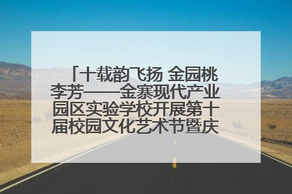 十载韵飞扬 金园桃李芳——金寨现代产业园区实验学校开展第十届校园文化艺术节暨庆“六一”系列活动