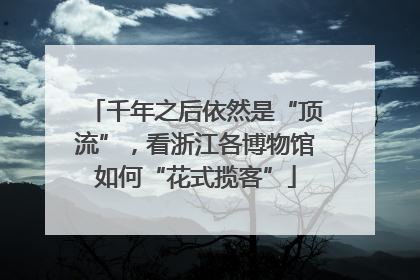 千年之后依然是“顶流”，看浙江各博物馆如何“花式揽客”
