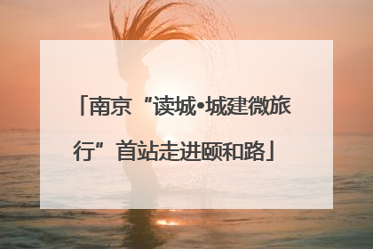 南京“读城•城建微旅行”首站走进颐和路
